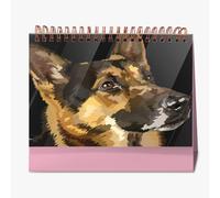 Calendario de escritorio para agricultores de Cocker Spaniel Inglés Blanco Marrón Rizado 2026