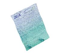Calendario de escritorio para ver año completo 2026, calendario acrílico inastillable para la escuela, oficina, hogar, vitrina de sobremesa, ahorro de espacio