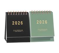 Calendario de escritorio pequeño 2025-2026: adorno decorativo de mesa para tareas diarias de planificación, estudiantes, profesores, autónomos, decoración del hogar y la oficina