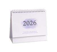 Calendario de escritorio pequeño 2026, planificador de pie 2025-2026, calendario mensual de papel grueso, organización académica y empresarial para oficina, dormitorio, aula, hogar, familia, Navidad