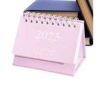 Calendario de escritorio pequeño | Calendario de escritorio de pie 2025 | Planificador familiar, decoración de escritorio, calendario mensual 2025 para escuela, horarios y planes de estudio