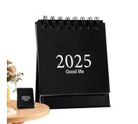 Calendario de escritorio pequeño de pie, calendario de pie en,Calendario de escritorio pequeño con de página de 360 grados | 2025 Volteado De Doble Cara, Portátil, Horario De Volteado Me