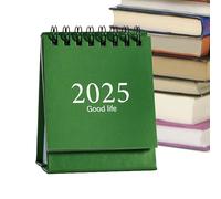 Calendario de escritorio pequeño de pie, calendario de pie en,Página de 360 grados que el calendario de escritorio pequeño | 2025 Volteado De Doble Cara, Calendario Portátil, Horario De Volteado Me