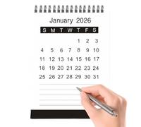 Calendario de Escritorio Pequeño, Enero 2026-Junio 2027 Planificación, Calendario Familiar, Para Amigos y Familiares y Estudiantes y Profesores y Hogar y Escuela y Oficina y Oficina