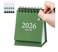 Calendario de escritorio pequeño, planificador personal de enero de 2026 a julio de 2027, calendario de escritorio de pie, para el hogar, lugar de trabajo, dormitorio, biblioteca, mostrador, sala de