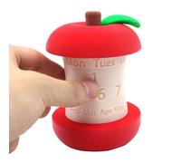 Calendario de escritorio perpetuo Fruit Core Shape - Planificadores rotativos de calendario perpetuo de mesa y adorno personal,Visualización de fecha de mes estético para mujeres hombres maestros