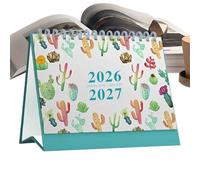 Calendario de escritorio, planificador semanal 2026 con notas | Organizador de decoración de escritorio con patrón de plantas para apuntar, agenda, planificación, hogar, oficina o