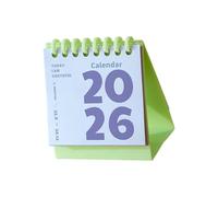 Calendario de escritorio portátil 2026, planificador de 12 meses del 01 al 12 para notas, citas, tareas, administración, oficina