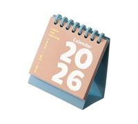 Calendario de escritorio portátil 2026, planificador de 12 meses del 01 al 12 para notas, citas, tareas, administración, oficina