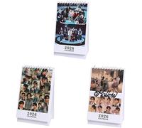 Calendario de Escritorio SKZ 2026 'STAY' 13 * 23cm 'Hollow' Calendario de Escritorio Stray-kids Fotocalendario Bangchan Hyunjin HAN Felix Lee Know Calendario de Bloques (negro+hueco1+hueco2)