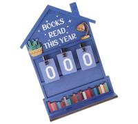 Calendario de estantería de madera colorido y modular para realizar un seguimiento mensual de los hábitos de lectura y mejorar los entornos de oficina Calendario de estantería