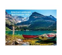 Calendario de fotos del paisaje 2025 - Thick Landscape Calendar | Monthly Wall Calendar 2025 | Thick Paper Calendar 12 Months | Monthly Landscape Calendar From Jan. 2025 - Dec. 2025, Monthly Landscape