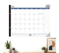 Calendario de gran formato 2026 a 2027, planificación y organización de gestión del tiempo, calendario de escritorio para oficina, trabajo, estudio, para casa, estudio, oficina, estudio, sala de