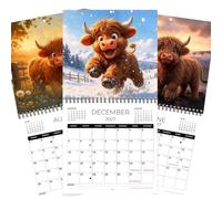 Calendario De Granja 2027 Decoración De Planificador De Pared Retro Vintage
