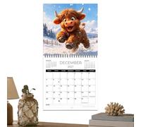 Calendario De Granja 2027 Rústico Vintage Papel Decoración De Pared