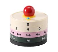 Calendario de hojitas desprendibles Calendar With Rotating Feature Perfect For Adding Personality To Workspaces Material de oficina(Contrast red balls)