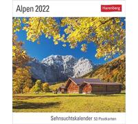 Calendario de los Alpes 2022: calendario de anhelos, 53 postales