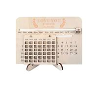 Calendario de madera 2026, centro de mesa de gestión del tiempo, decoración de calendario de madera de escritorio 2026, para mesita de noche, estudio, dormitorio, sala de estar, estudiantes