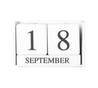 Calendario de Madera, Bloque de Madera, Calendario Diario, Accesorios de Escritorio de Oficina, Concepto de Tiempo de Madera Vintage, Cubos de Visualización de Fecha de Mes, para El Hogar, Oficina