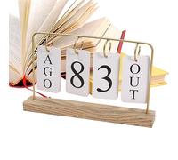 Calendario de madera para escritorio y sobremesa Soporte Metálico Moderno