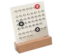 Calendario de madera para niños, calendario perpetuo manual de bricolaje, desarrolla habilidades de planificación, tablero de visualización de fecha de semana y mes para (Calendario perpetuo circular