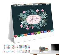 Calendario de mesa 2024-2025, calendario de mesa 2024-2025, de julio de 2024 a diciembre de 2025, calendario de mesa alta para planificadores diarios, 2025, 20,3 x 19,8 cm, plan mensual para escuela