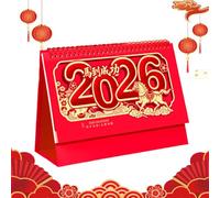 Calendario de mesa 2026, planificador mensual para el nuevo año | Calendario de mesa año del caballo,para planificación de casa, habitación, estudio y familia