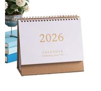 Calendario de mesa | Bloc de calendario mensual 2026 para el escritorio | Decoración del hogar para planificación diaria, control de fechas, vacaciones, cumpleaños, para profesores, gerentes