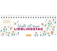 Calendario de mesa Hoy es mi día favorito 2024: práctica agenda semanal con calendario semanal para todos los días favoritos