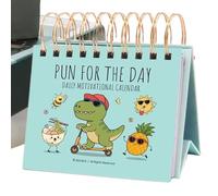 Calendario de mesa motivacional - Planificador de mesa perpetuo, organizador diario positivo, calendario de citas 2026, páginas de escritorio inspiradoras, hoja de planificación de