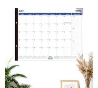 Calendario de mesa - planificación y organización de gestión del tiempo, calendario de mesa julio 2026-2027, para oficina en casa, trabajo, dormitorio, aula, sala de profesores