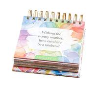 Calendario de motivación e inspiración, calendario diario con citas inspiradoras, afirmaciones positivas de 365 días, decoración de escritorio, diseños elegantes y coloridos
