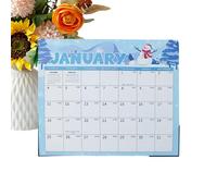 Calendario de nevera 2026-2027, enero de 2026 a junio de 2027, calendario magnético de nevera de 18 meses, para el hogar, sala de estar, sala de estudio, escuela, aula, familia, fácil organización