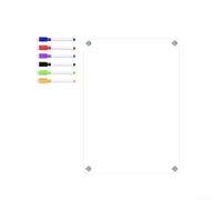 Calendario de nevera acrílico transparente con imanes fuertes para planificación semanal de comidas y organización de horarios familiares en la puerta del refrigerador con reescribible para la