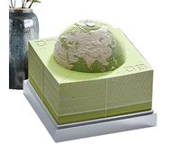 Calendario de objetos decorativos 2026,Decoración de mesa forma tierra,Bloc de notas en escultura de papel | Idea de regalo para organización de cumpleaños para oficina, escuela, sala de reuniones