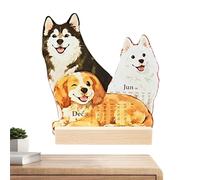 Calendario De Oficina 2026 - Lindo Patrón De Gatos Y Perros Planificador Mensual, Calendario De Oficina Mensual - Para Organizar Citas Vacaciones Dormitorio Salón Cocina Refrigerador Apartamento Clase