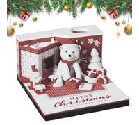 Calendario De Oficina Oso Festivo - Bloc de notas 3D Oso De Navidad, Calendario Memo De Pie 2026, Accesorios De, Decoraciones De Navidad Para Planificación, Maestro, Estudiante, Oficina, Mayo