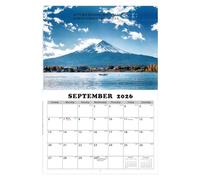 Calendario De Paisajes 2026 - Calendario De Planificación Mensual Con Escenarios Mundiales 2026 - Organizador Diario Para Hogar Oficina Escuela Estudio