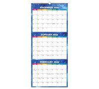 Calendario de pantalla de meses 2025 - Programador de papel, Gráfico de pared | 11.25x26 pulgadas de gran formato con sábanas duraderas, planificador vertical para trabajo profesional, planificac