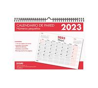 Calendario de Pared 2022 - Organizador Anual de 32 Páginas - Tamaño A3 29,7 × 42 cm - Números Pequeños - Planificador Mensual Para Colgarlo en la Pared - Dohe