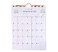 Calendario de Pared 2025-2026 | Calendario 2025 2026,Planificador Diario Multilingüe Para Uso Familiar, Oficina, Colegio, Organización De Tareas Y Agenda