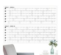 Calendario de pared 2025, calendario anual 2025, calendario anual de pared de 365 días 2025, calendario de pared de un vistazo, calendario anual 2025, calendario diario completo
