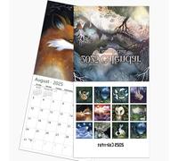 Calendario de pared 2025 de 12 meses, planificador mensual temático de Fairy Tail, calendario de pared 2025, calendario organizador de planificación familiar, calendario decorativo de pared vertical