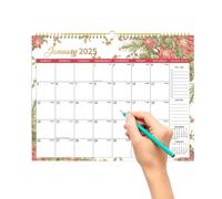 Calendario de pared 2025, planificador de calendario 2025, lindo calendario de pared de 12 meses para la familia | Calendario organizativo y de planificación para diseños de temporada, de enero de