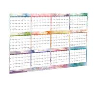 Calendario de pared 2026 - 122 x 81 cm, planificador de erosión seco | Yearly Laminated Wall Calendar January To December 2026, Large Format Organizer For Home, Living Room, School, Classroom, Office