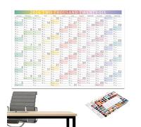 Calendario de pared 2026 - 150 g, 12 meses Planner,Large With Stickers | Smooth Writing Schedule, 2026 Wall Planner For Home Office School Classroom Work Study Academic Family Planning New Year