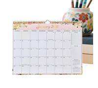 Calendario De Pared 2026-2027 Agenda Encuadernada De 18 Meses Con Diseño De