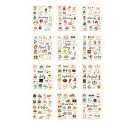 Calendario de pared 2026-2027, lindo planificador mensual con espiral - Calendario cómico vertical para 2026, para planificación de citas para el hogar, oficina, frigorífico, niños, mujeres, hombres