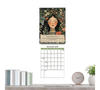 Calendario De Pared 2026 - Calendario De Pared Mensual De 12 Meses Para Atención Plena - Enero - Diciembre 2026, Planificador Con Ilustraciones Exquisitas Para Planificación Hogar Oficina