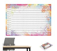 Calendario De Pared 2026 | Calendario Planificador De Pared 2026 12 Meses - Planificador Mensual Póster Académico para Aula Hogar Oficina Estudiantes Profesores